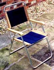 garden chair with gap at back