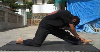 Leg stretching exercises